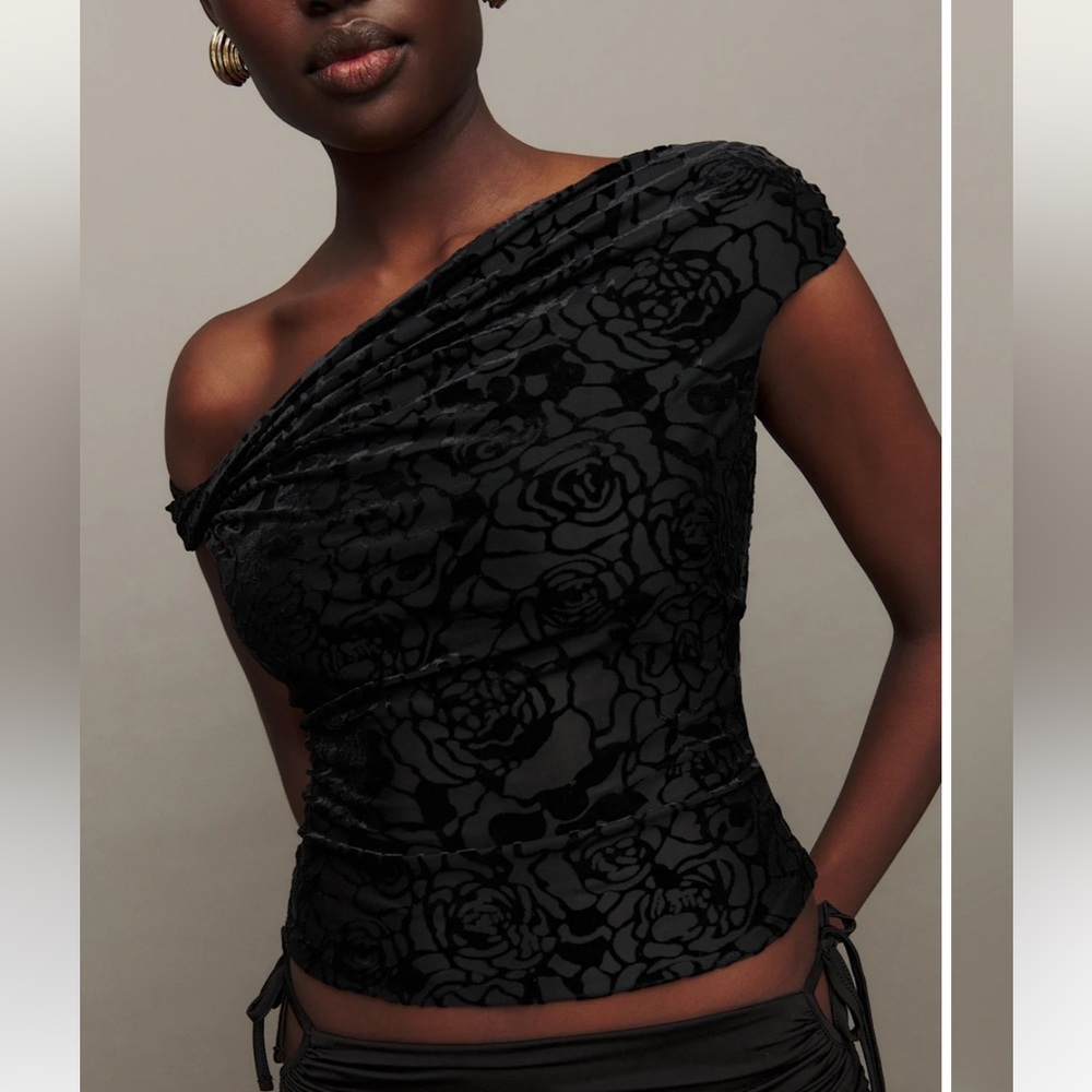 Reformation Cello Knit Top in Velvet Rose